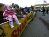 **Brenda interviewd this guy** Greg Stevenson, left, and Sophie Landau, 3, both of Stateline, huddle together along Lake Parkway, which was to be the starting point of the Amgen bike race,  Sunday May 15, 2011. The event was canceled due to bad weather. 