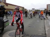 With a disappointedÂ look on his face a member of team Bissell Pro Cycling (U.S.A) slowly rides through the casino corridor after the Tahoe stage of the professional cycling race was cancelled due to dangerous conditions Sunday May 15, 2011. 