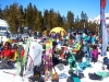 A large crowd turned out to watch the Freeskiing Championships at Kirkwood.