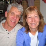 Paul and Lisa Huard of South Lake Tahoe ride the rails to their holiday destination.