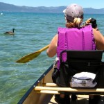 Sue Wood cruises along Lake Tahoe. Photos/Kathryn Reed
