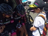 Amgen 2015: Ian Arellano, 10, of South Lake Tahoe gets autographs from Mexico team members. Photo/Susan Wood