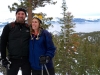 Jared Odell and Mary Visceglia stopped for a photo op on top of Castle Rock.