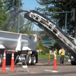 08-09 Repaving on Ski Run Blvd. Even though some roads in South Lake Tahoe got repaired this summer, most make for a bumpy ride. Photo/Kathryn Reed