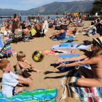 Labor Day Lake Tahoe 2009 1 Photo by Lisa J. Tolda ... Michael McGovern, 6, left, and his brother Nicky, 5, play ball at Camp Richardson Resort Sunday Sept. 6, 2009 with cousin Stephanie Hinds, 21, of San Diego