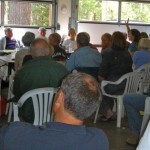 Packed meetings, like the one earlier this month, are the norm these days at Fallen Leaf Lake. Photo/Susan Wood 