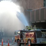 Tahoe-Douglas crews test Harrah's water system. Photo/Kathryn Reed