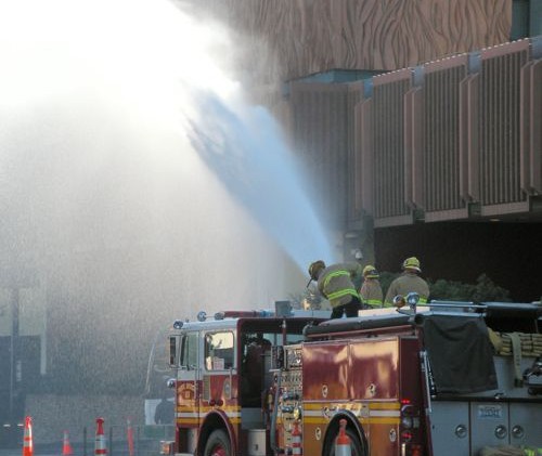 Testing firefighting capabilities