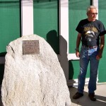 Rick Jenkins was surprised by the plaque. Photo/SLT