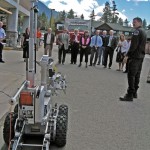 Douglas County officials stand clear of the robot that can blow things up. Photo/DCSO