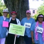 cure Denise Sloan Smart, (l-r) Pamela Stoddart, Sharon Bishop and Mona McNinch.