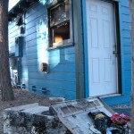 Charred debris from Lake Tahoe Psychic. Photo/Kathryn Reed