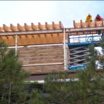 Crews transform the landscape at South Tahoe High. Photo/Kathryn Reed