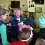 str Jeanne Lear gives students a tour of South Tahoe Refuse on Oct. 30. Photo/Kathryn Reed