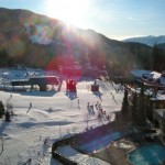 Skiing, hot tubing, drinking by fire pits -- Whistler. Photo/Kathryn Reed