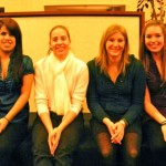 sorop Sandra Zepeda, l-r, Catherine Kushner, Rachel Kaufer, Alexis Holmes