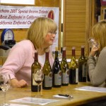 Margaret Latcham, left, is not having a problem selling wine.