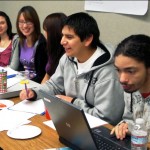 Tiffany Racz, (L-R) Hannah Wheelen, Alicia Estrada, Daniel Reyes and Keith Dennis Taylor are part of the SLT Youth Commission. Photo/Provided