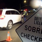checkpoint SLT police Officer Berry Rider at Wednesday's DUI checkpoint. Photo/Kathryn Reed
