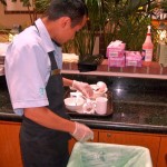 compost 2 An employee at Embassy Suites separates food waste for composting. Photos/Provided