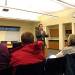 ted Assemblyman Ted Gaines answers questions Tuesday at LTCC. Photo/Kathryn Reed