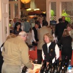 Diane Stading, owner of Auriga Cellars in El Dorado County, talks with a member of the wine trade in San Francisco. Photo/Provided 
