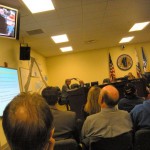 Consultan Don Fraser explains redevelopment on April 6. Photo/Kathryn Reed