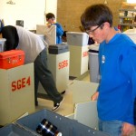 sths-2 Kyle Rossi works on his work station.