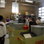 Students work in the new small engine lab at South Tahoe High School. Photo/Kathryn Reed