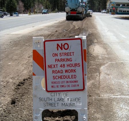 Mild mystery surrounds South Tahoe road work