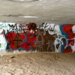 Graffiti fills the underpass of Trout Creek in South Tahoe beneath Highway 50. Photos/Kathryn Reed