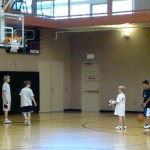 Youth learn basketball skills at Kahle on June 29. Photo/Stephen Ward