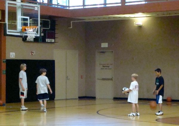 Youth take Advantage of traveling basketball camp