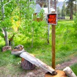 The Laras' house is on the far side of the trail they blocked off. Photo/Kathryn Reed