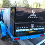 The decontamination rig at Spooner Summit. Photo/Kathryn Reed