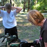 parks Pam Valentine and Sue Wood found the showers at Bothe State Park in Napa Valley in june to have issues. Photo/Kathryn Reed