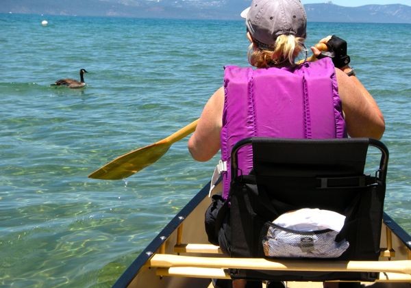 Paddling on Lake Tahoe can take some patience