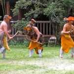 Rancheria Miwok dancers at Valhalla.