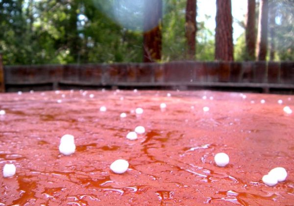Brief hailstorm dampens South Lake Tahoe