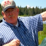 Bill Mosher talks about his family's land. Photo/Kathryn Reed