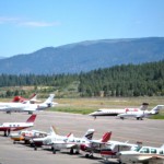 The celebrity golf tournament will fill the airport's ramp.