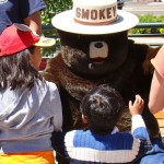 Smokey Bear makes a visit to South Lake Tahoe. Photo/Jose Gomez/USFS 