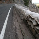 wall The short barrier on Echo Summit will be replaced in May 2011. Photo/Kathryn Reed