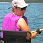 lake-4 Sue Wood on her maiden voyage at Union Valley Reservoir. Photos/Kathryn Reed