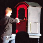 Joe Ward seems to cut Stacey (in the box) in half.