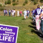 Cancer survivors start the South Shore Relay for Life on Aug. 7. Photos/Kathryn Reed