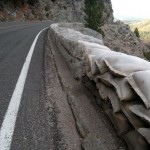 sandbags Sandbags will be replaced next year on Echo Summit. Photos/Kathryn Reed