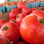 tomatoes Toscano and Sons tomatoes at Tuesday's South Tahoe farmers' market. Photo/Kathryn Reed