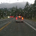 windshield It was a soggy drive over Echo Summit into South Tahoe on Aug. 8. Photos/Kathryn Reed