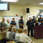 brad williams South Tahoe police officers surround Sgt. Brad Williams.